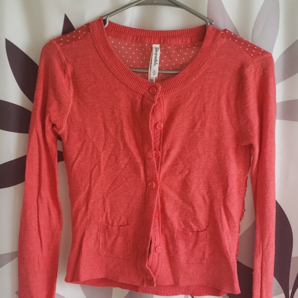 Pink Aeropostale cardigan